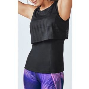 Fabletics Black Jackie Tank l XS/4 & M